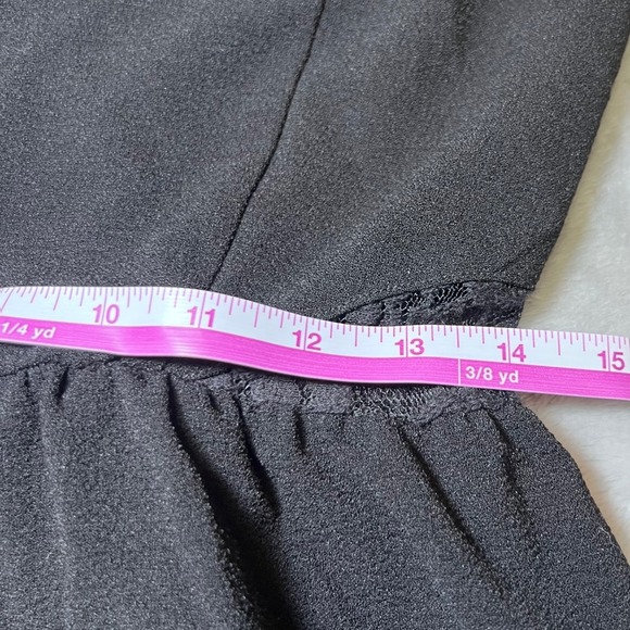 Speckless Mini Dress Womens 9 Black Lace Cap Sleeve Fit Flare Party Cocktail - Picture 11 of 16